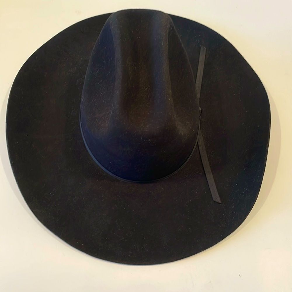 Bailey Wool Felt Western Hat Black Size 7,56 cm